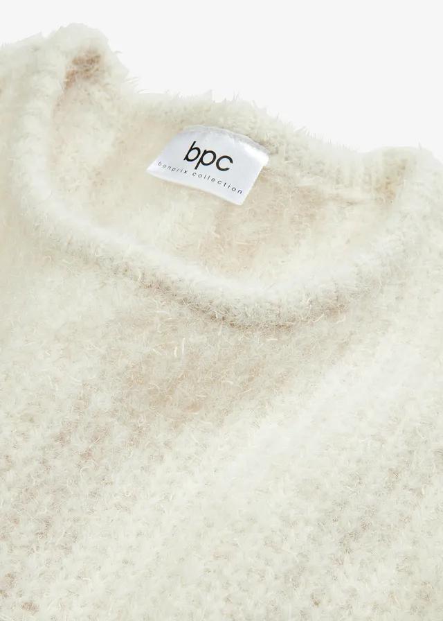 SWETER DAMSKI PLUS SIZE Z OKRĄGŁYM DEKOLTEM