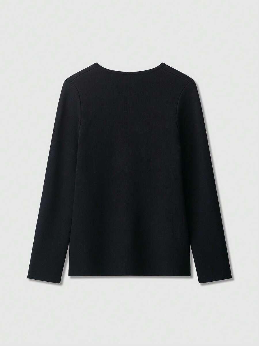 czarny rozpinany sweter