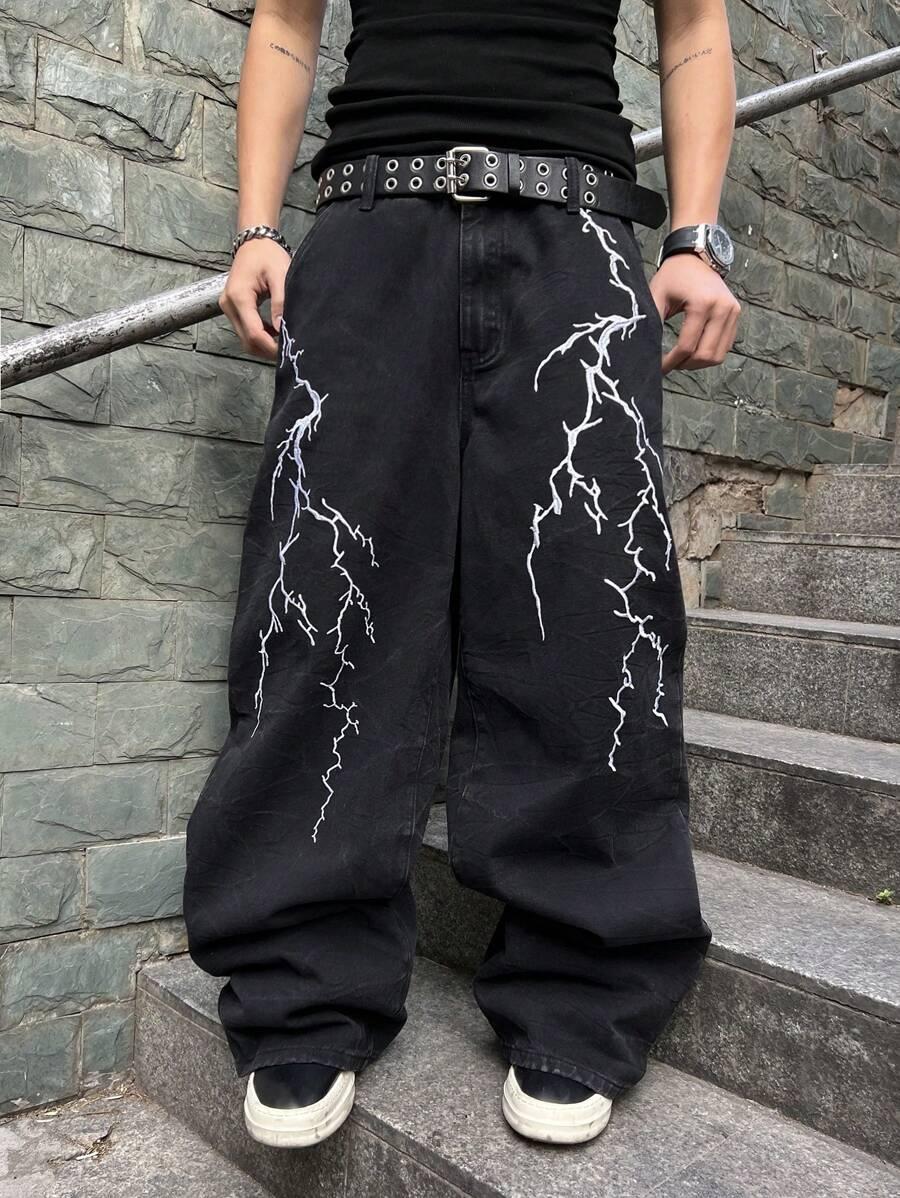 CZARNE SPODNIE JEANS