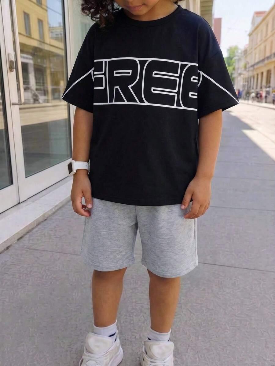 komplet t-shirt spodenki