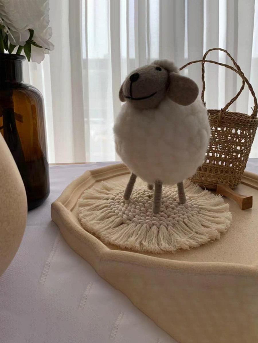 PODKŁADKA POD KUBEK SZKLANKĘ BOHO FRĘDZLE