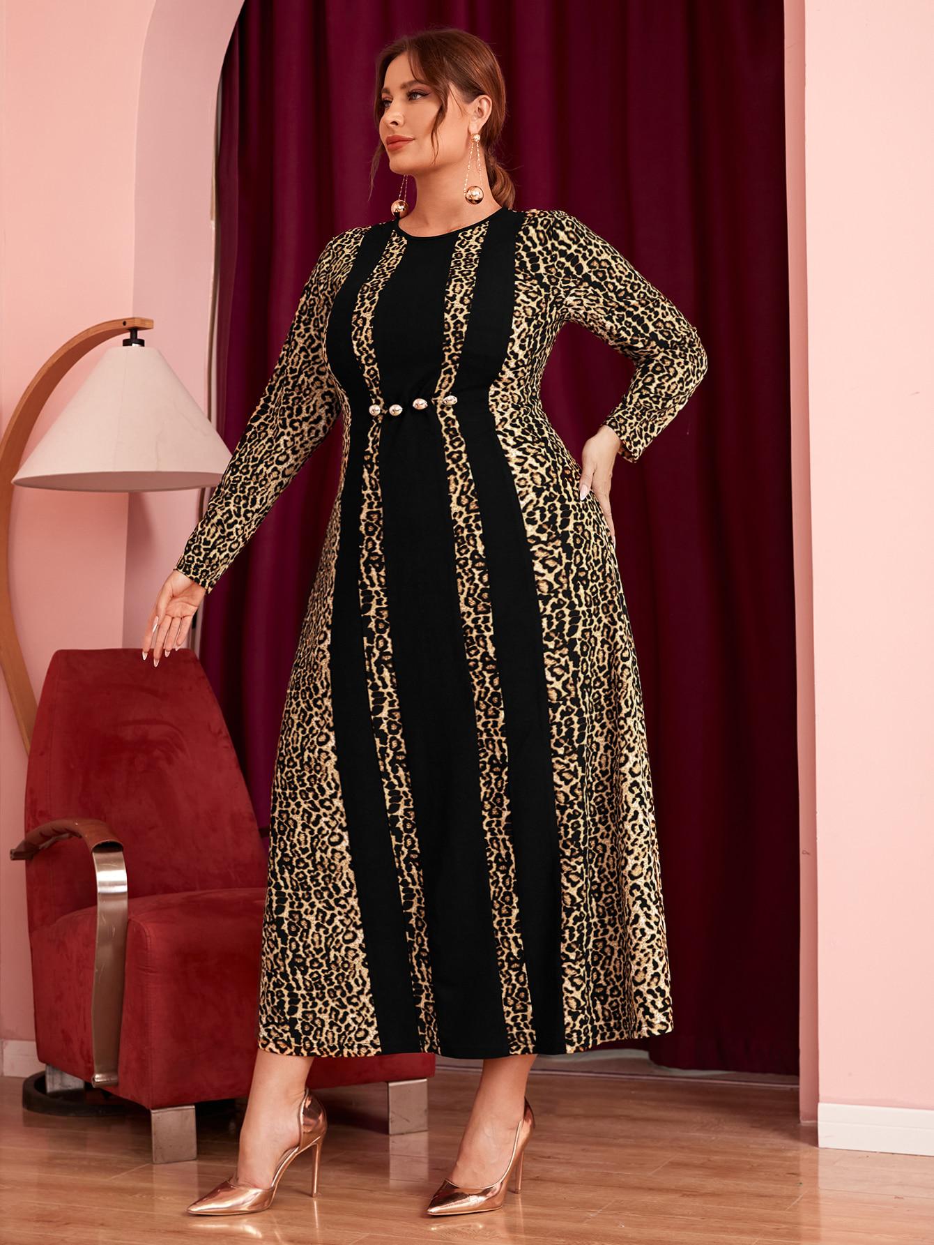 MAXI SUKIENKA ANIMAL PRINT