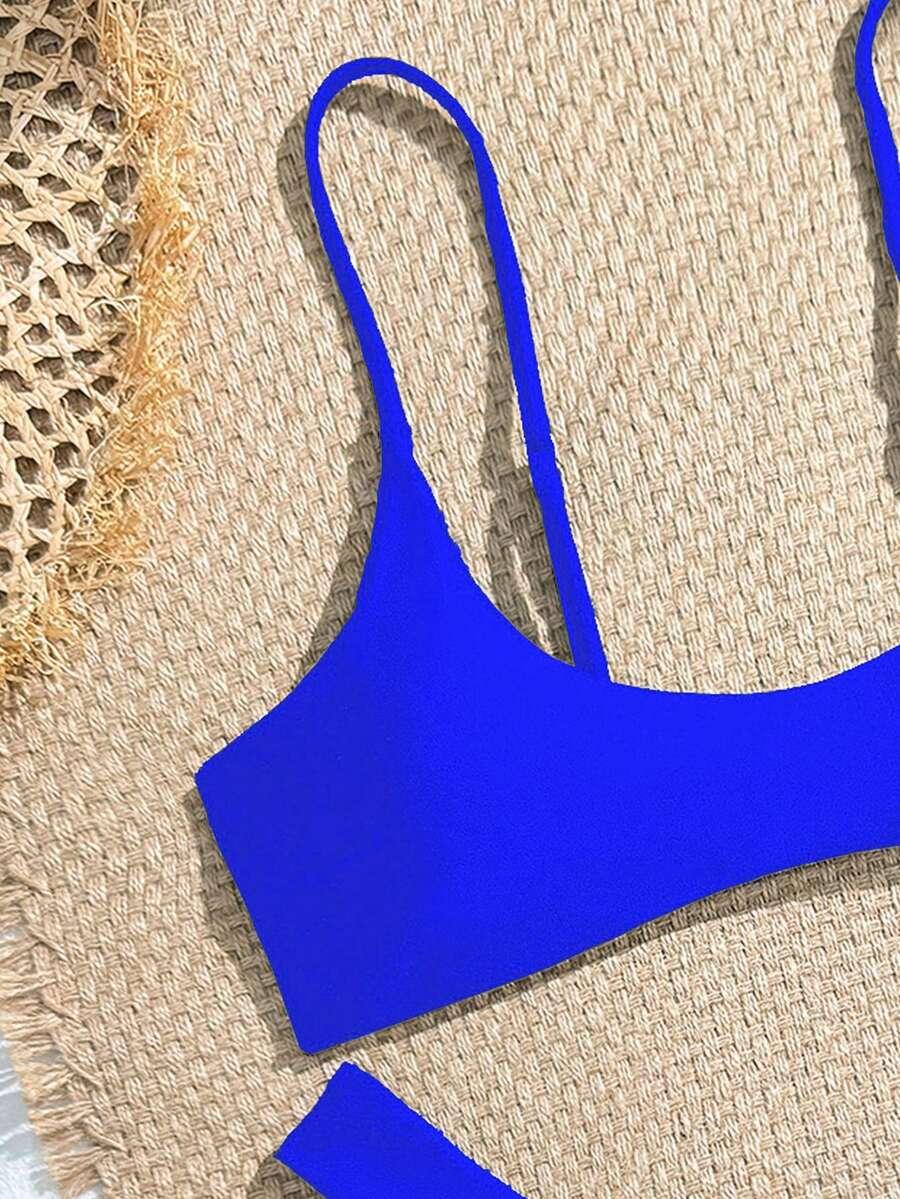 niebieski komplet bikini