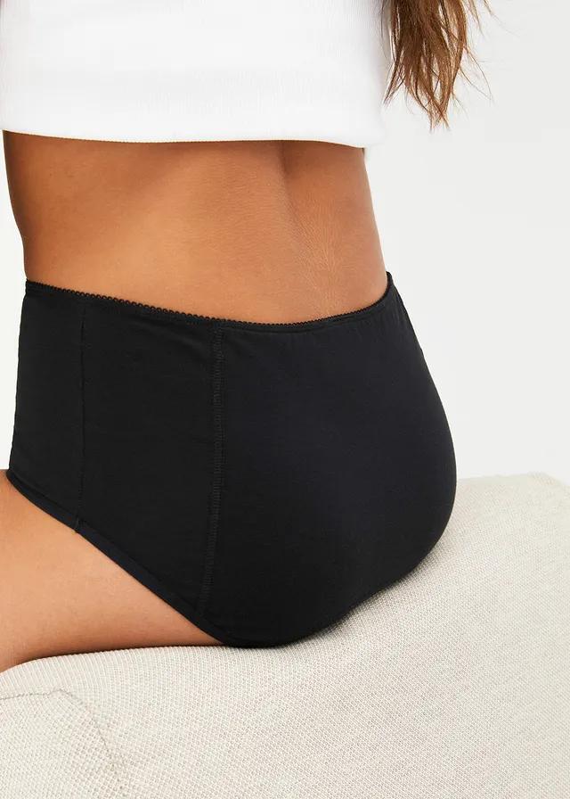 czarne bawełniane figi maxi 2-pack 