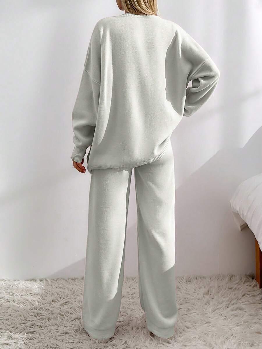 SWETER SPODNIE KOMPLET