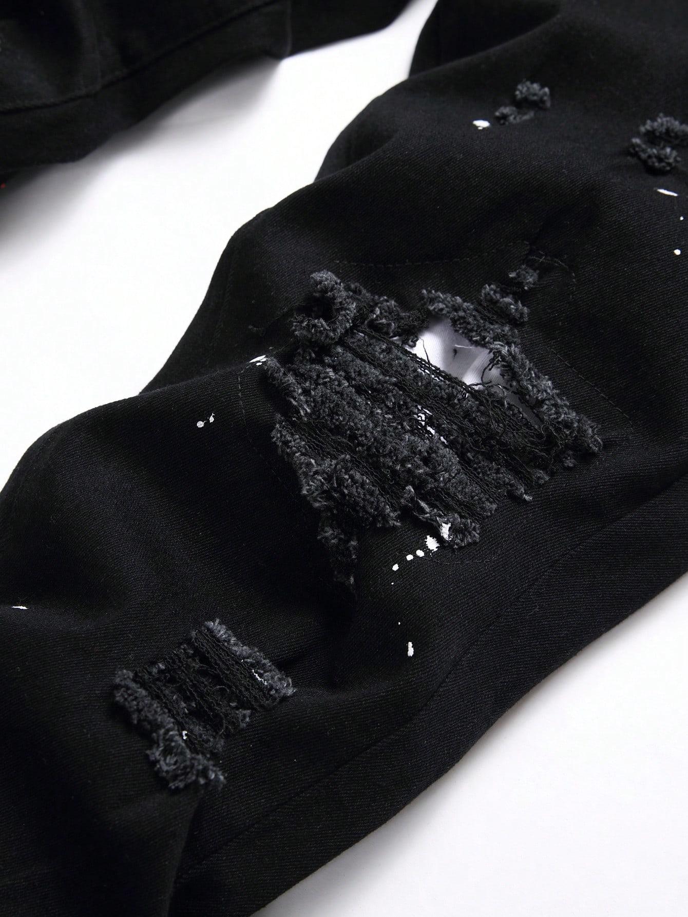 czarne spodnie jeans