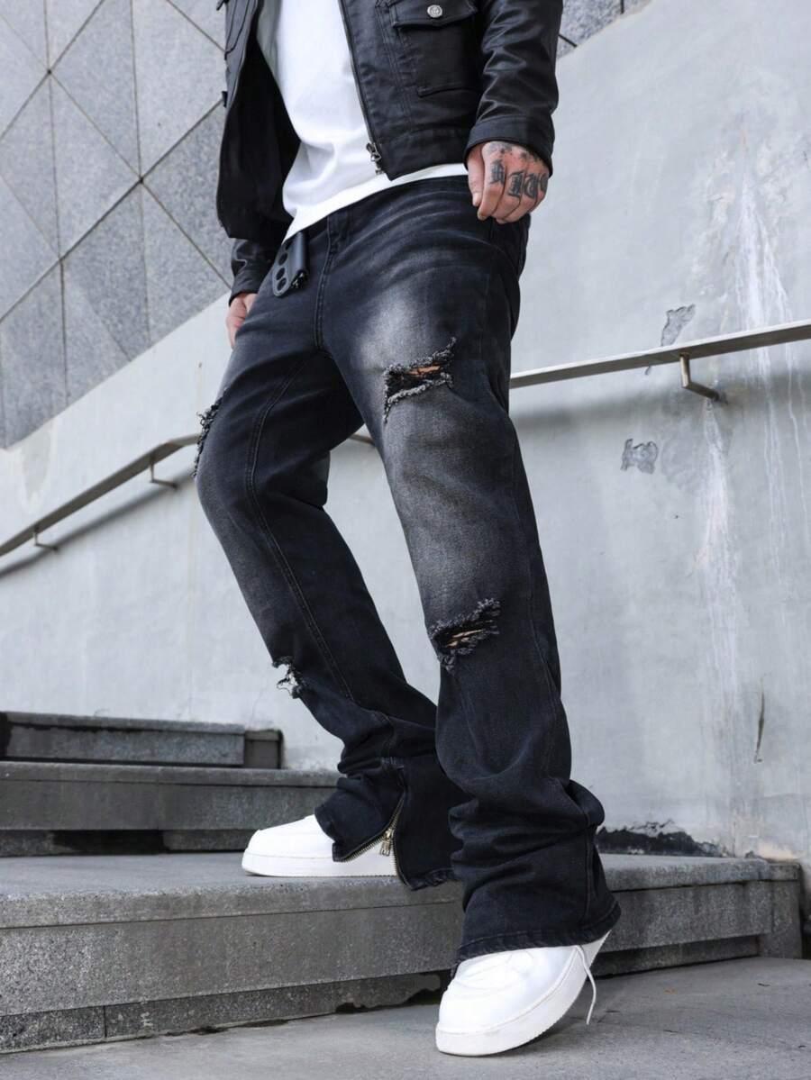 czarne spodnie jeans