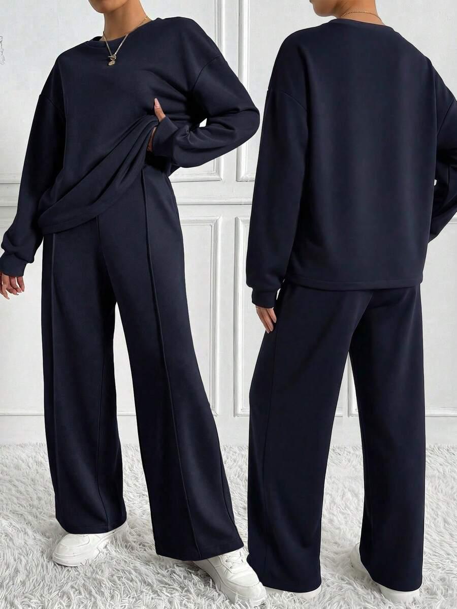 granatowa bluza basic