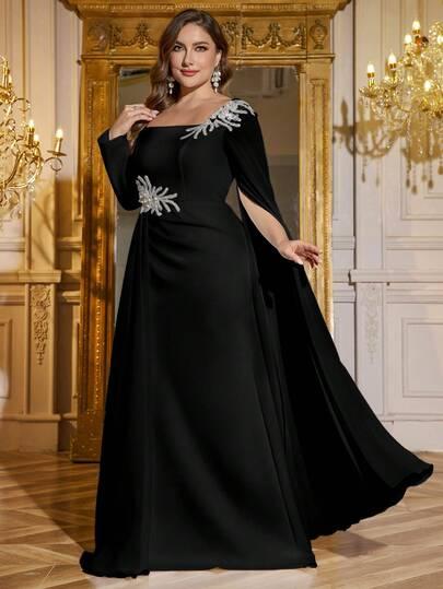 czarna sukienka maxi