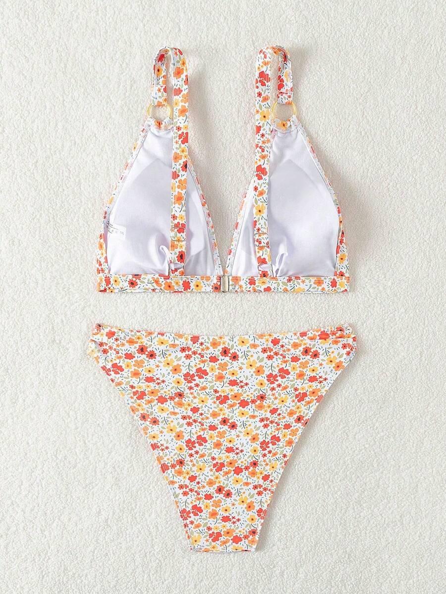 Dół od bikini kwiaty 