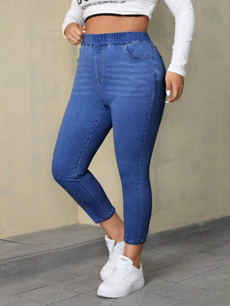 NIEBIESKIE SPODNIE JEANS