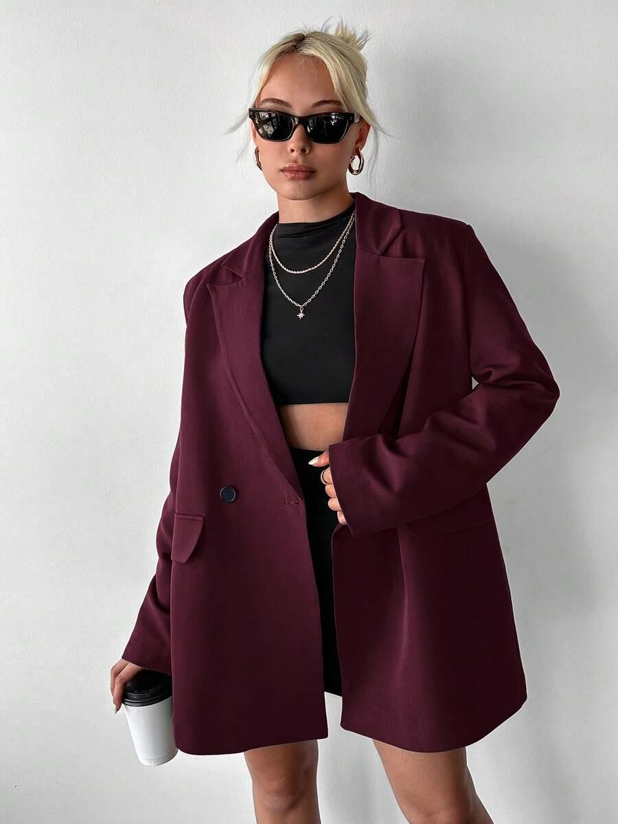 bordowa marynarka guziki
