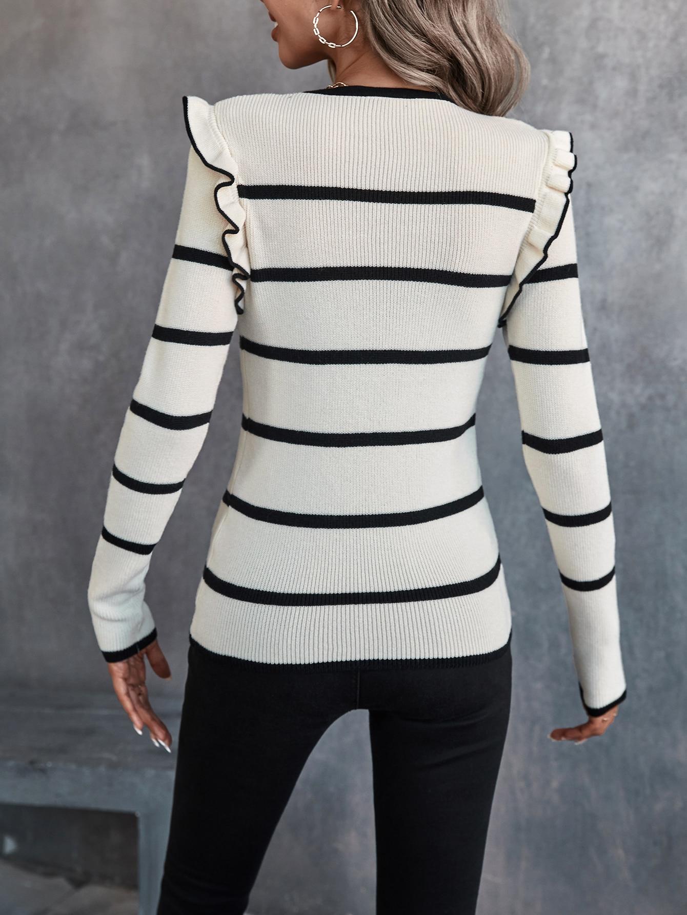 SWETER W PASKI FALBANKA