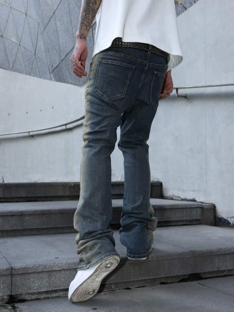 NIEBIESKIE SPODNIE JEANS