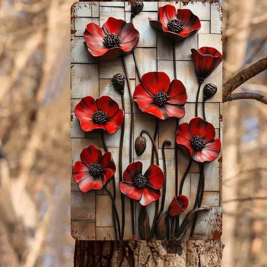 obrazek na ścianę maki 