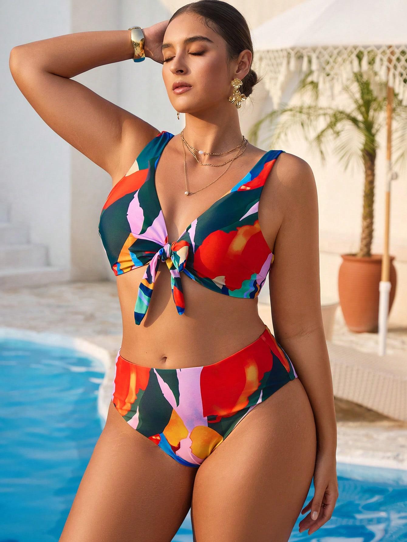 góra od bikini print 