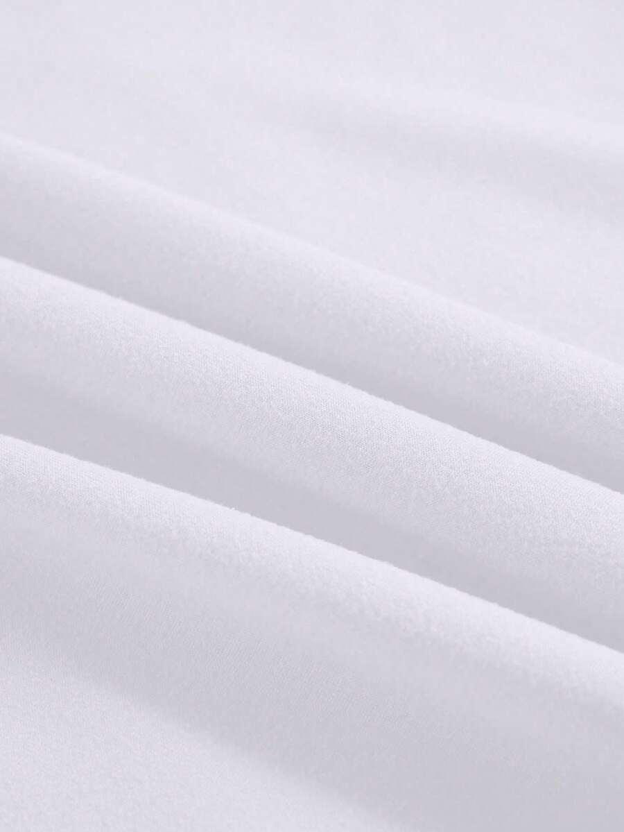 t-shirt okrągły dekolt nadruk