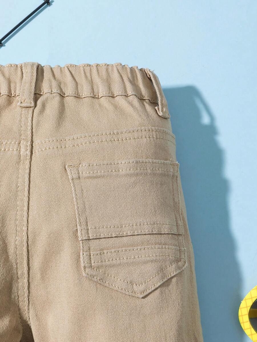 BEŻOWE SPODNIE JEANS