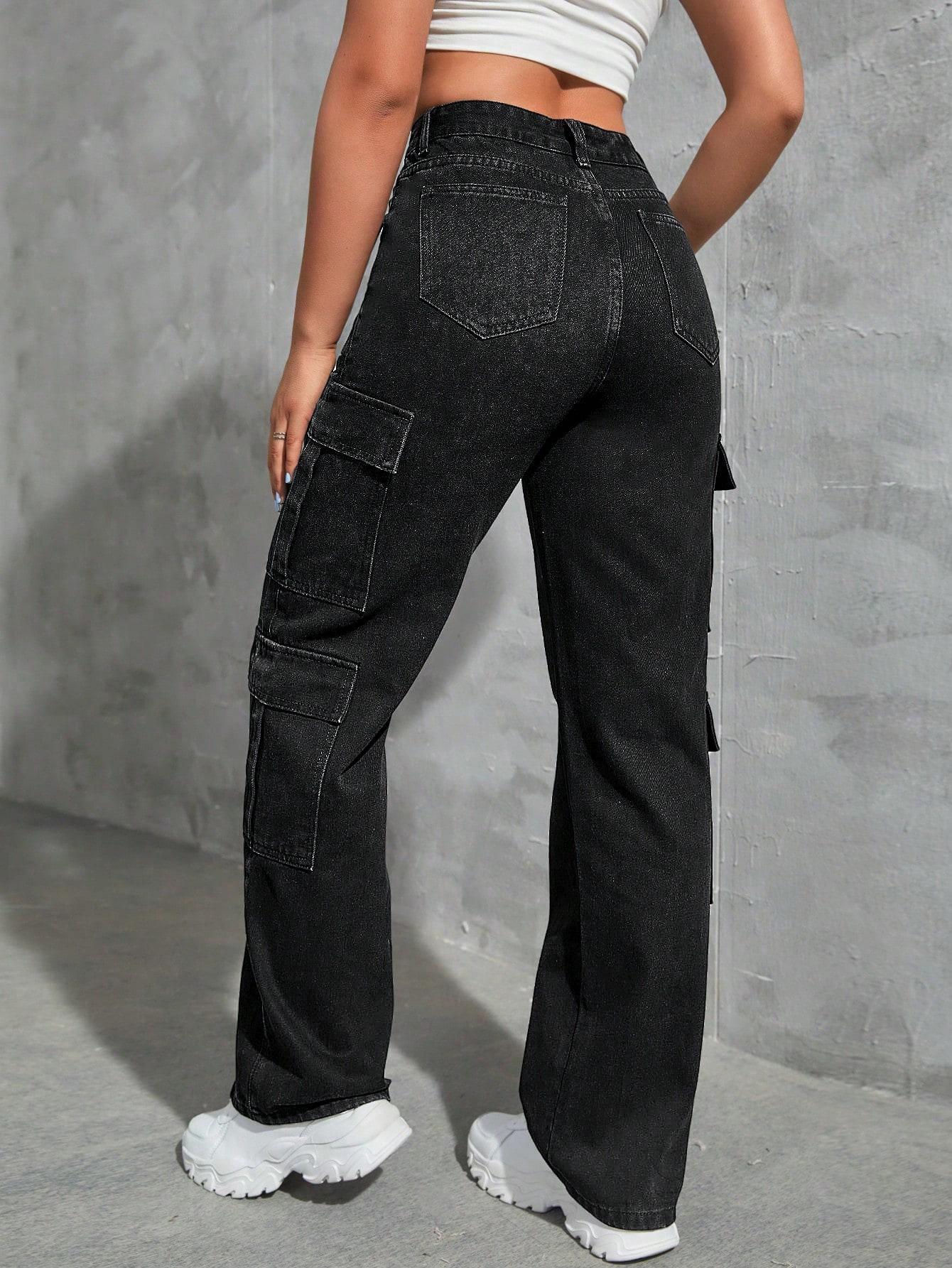 czarne spodnie jeans