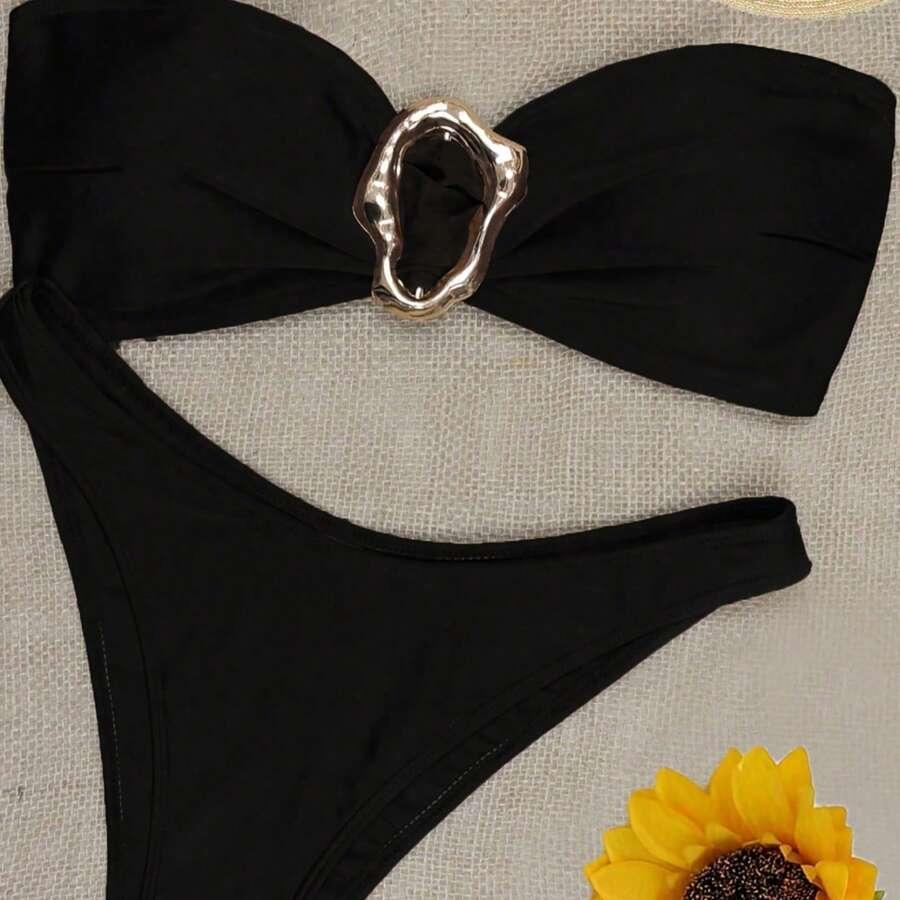 czarny dół od bikini 