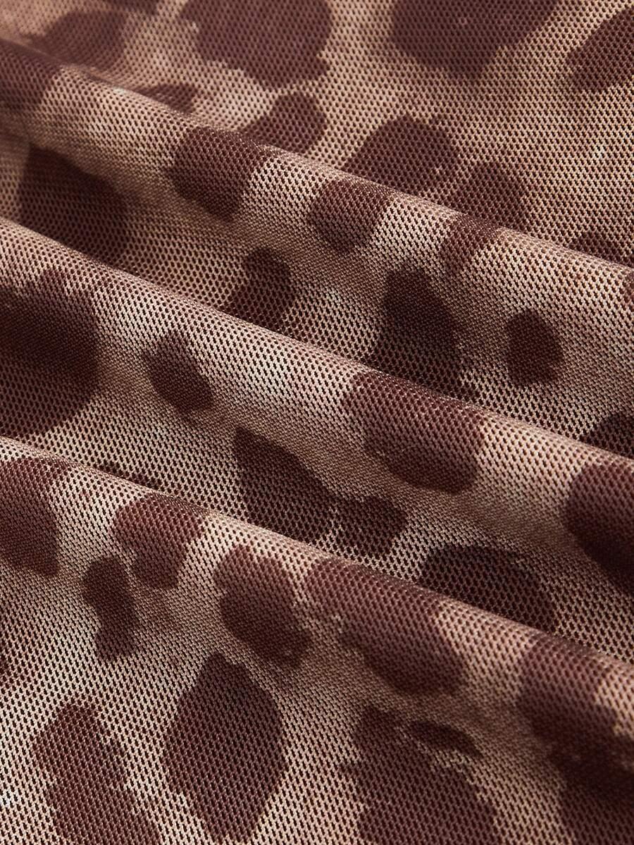 maxi spódnica leopard print