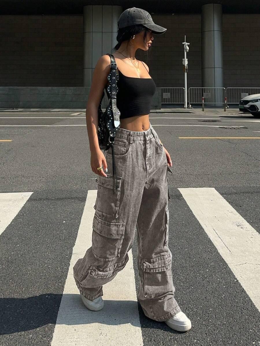 SPODNIE JEANS KIESZENIE