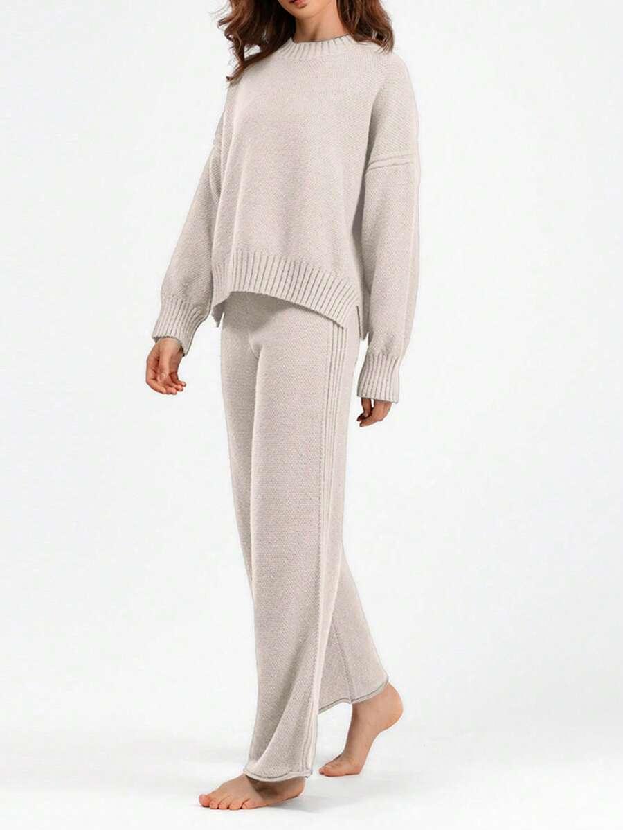 SWETER SPODNIE KOMPLET