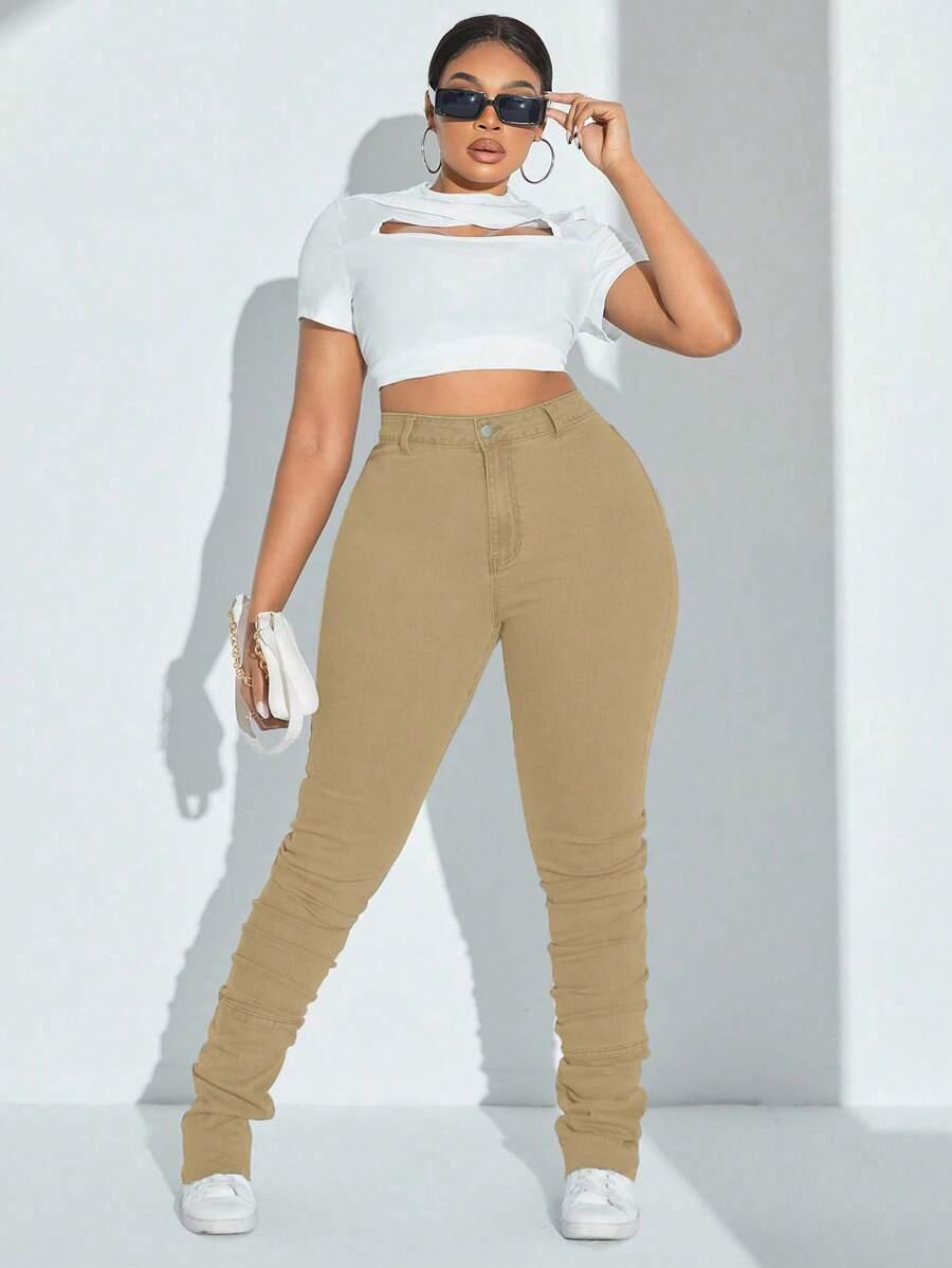 SPODNIE JEANS WYSOKI STAN