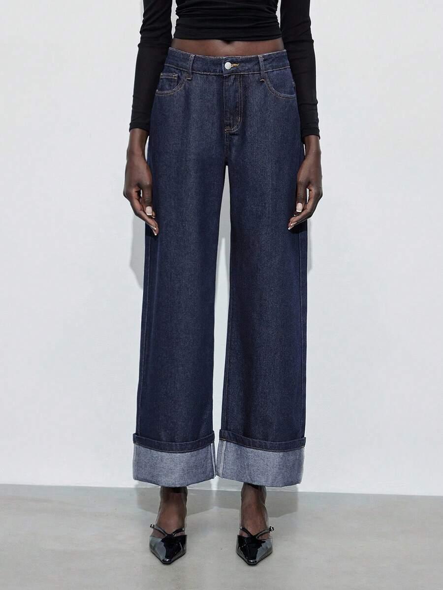 SPODNIE JEANS PROSTA NOGAWKA