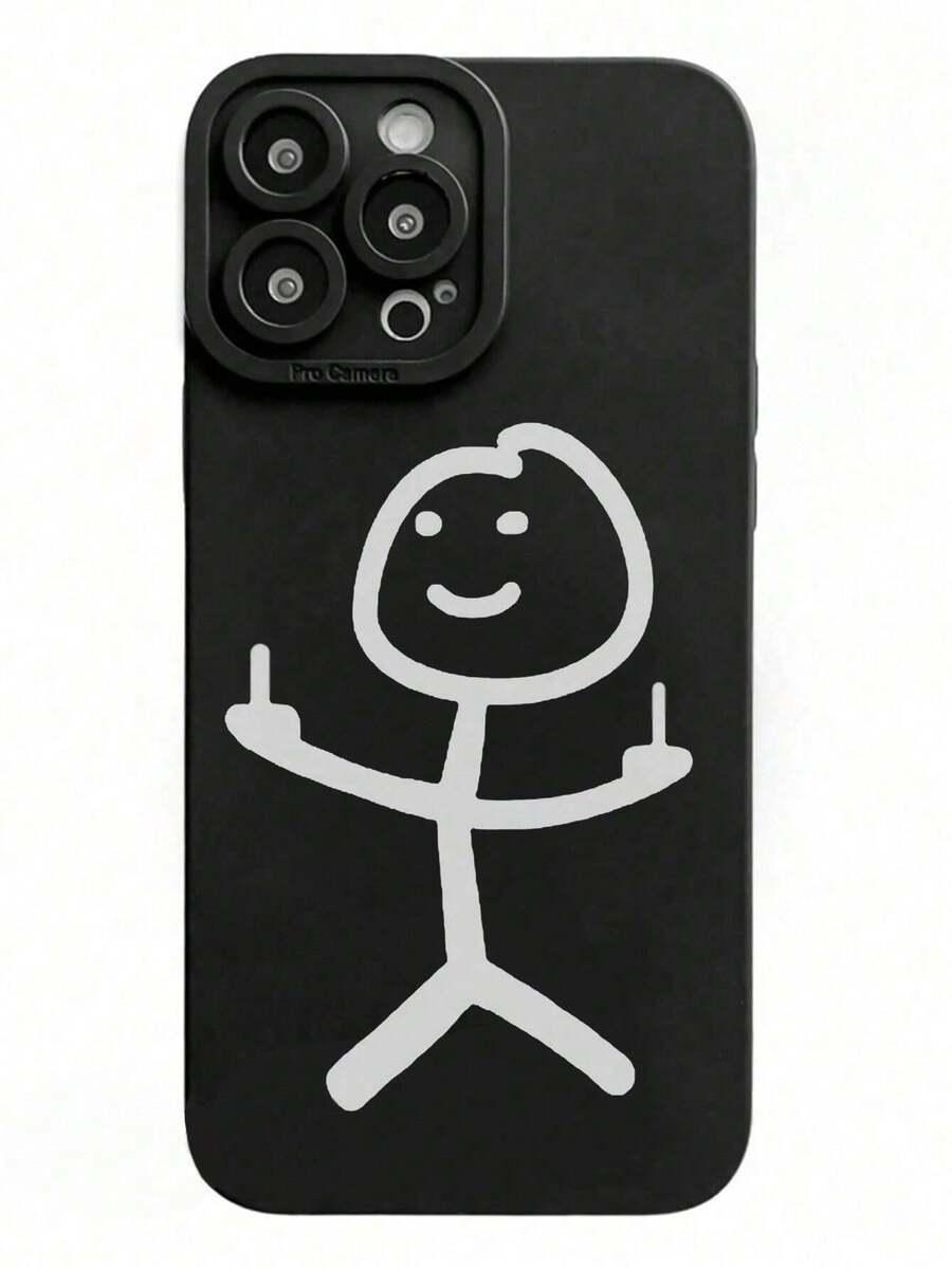 czarne etui plecki nadruk iphone 16pro