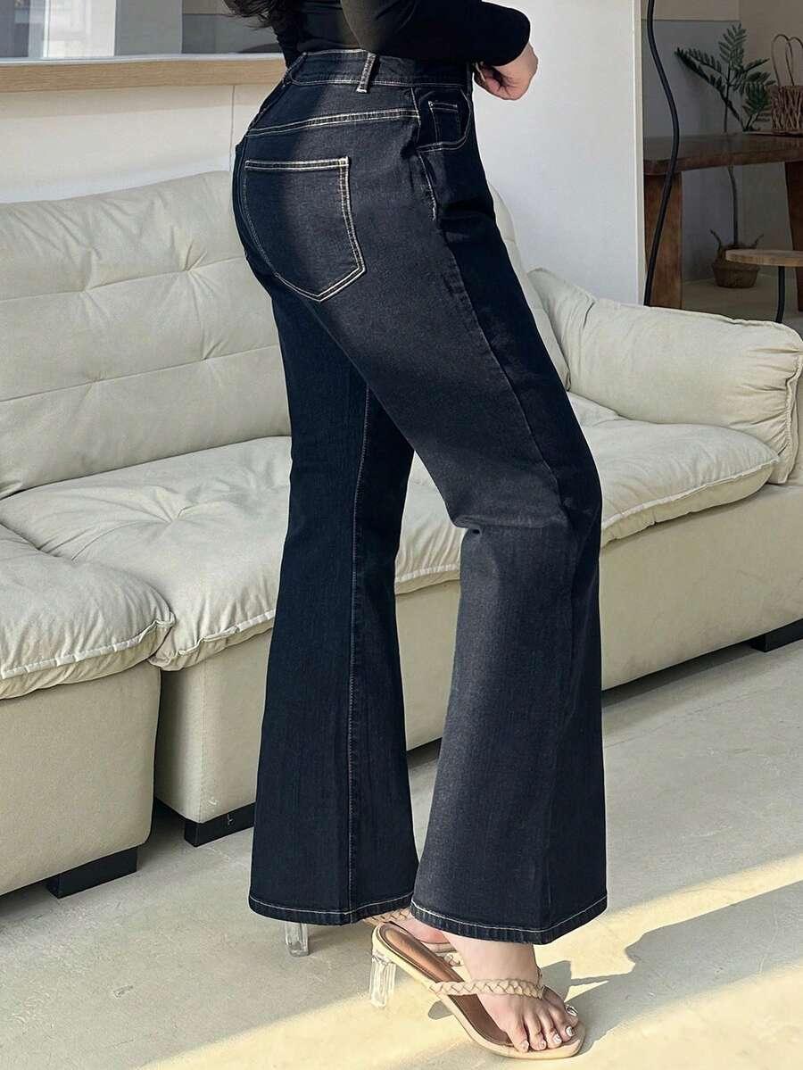 SPODNIE JEANS DZWONY