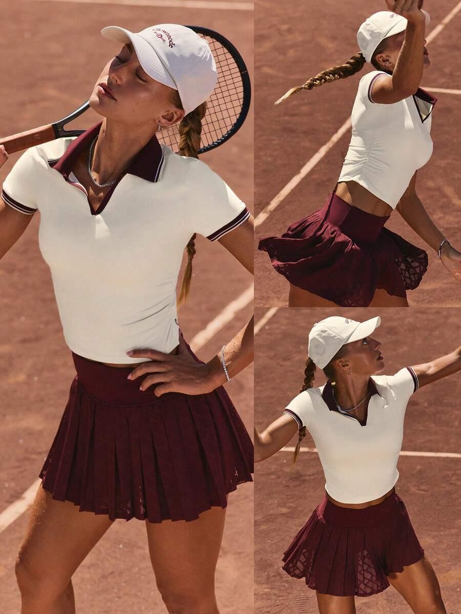 KOSZULKA SPORTOWY Z KOŁNIERZEM
