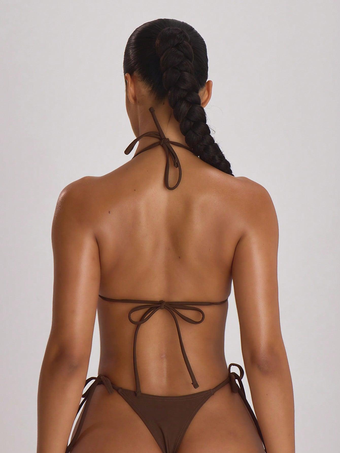 brązowa góra od bikini 