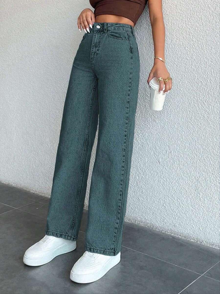spodnie jeans prosta nogawka