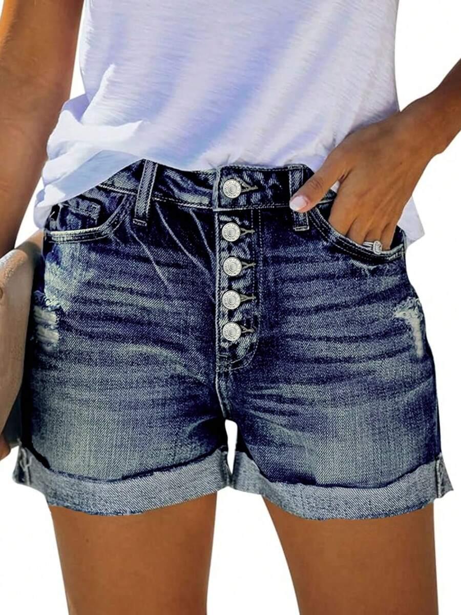 krótkie spodenki jeans