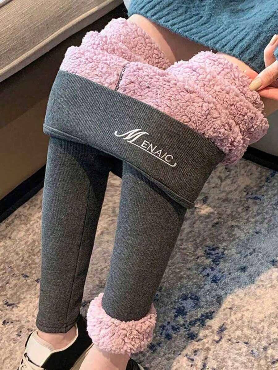 szare OCIEPLANE LEGGINSY