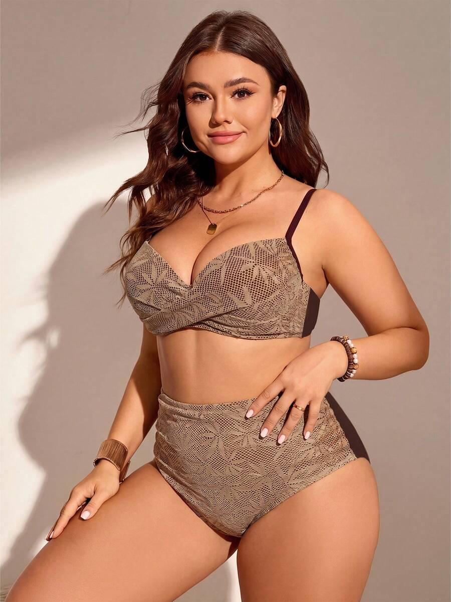 DWUCZĘŚCIOWY KOSTIUM KĄPIELOWY BIKINI SIATECZKA