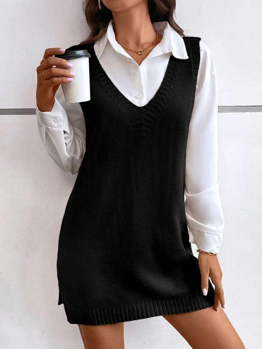 CZARNA MINI SUKIENKA