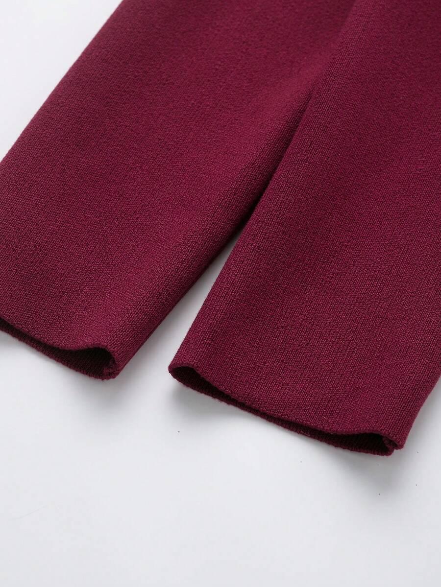 czerwony sweter kardigan