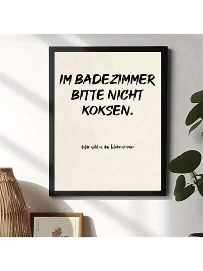 plakat na płótnie napis