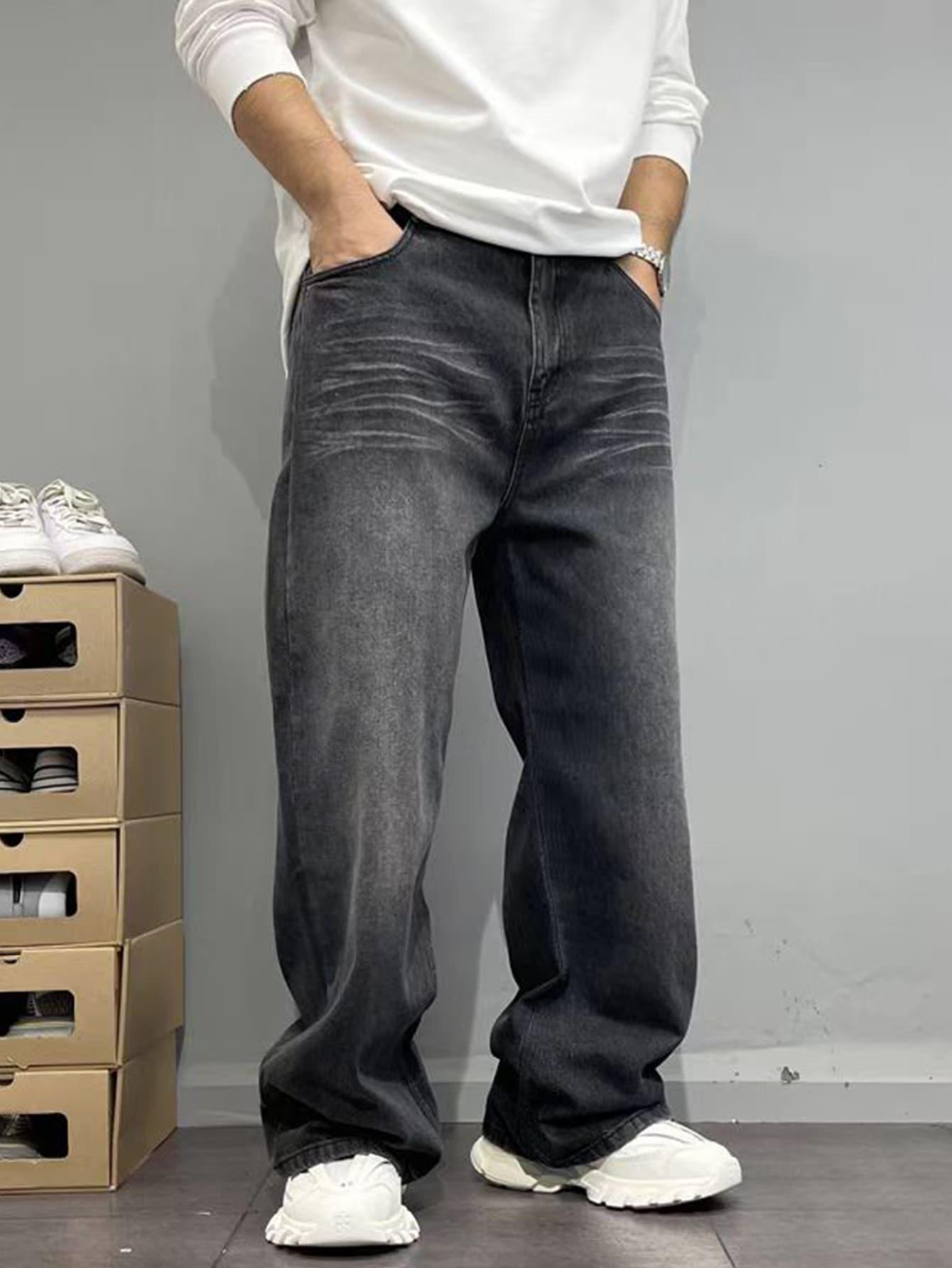 CZARNE SPODNIE JEANS 