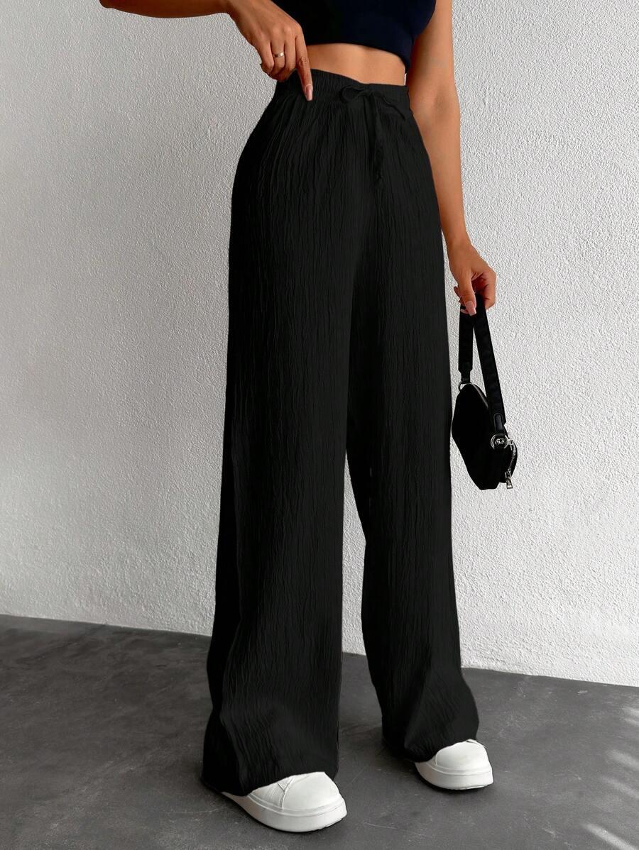 CZARNE SPODNIE CASUAL