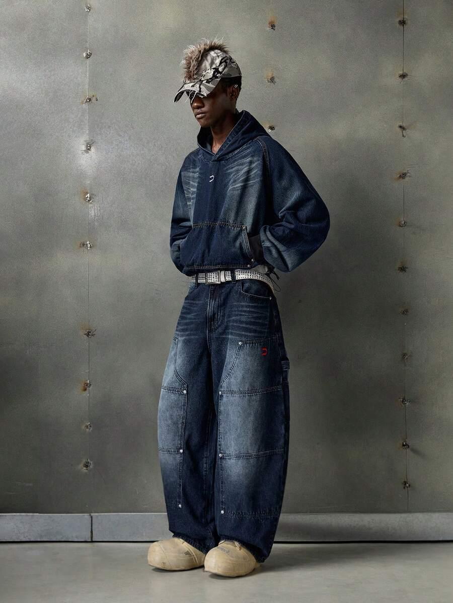 bluza jeansowa kaptur