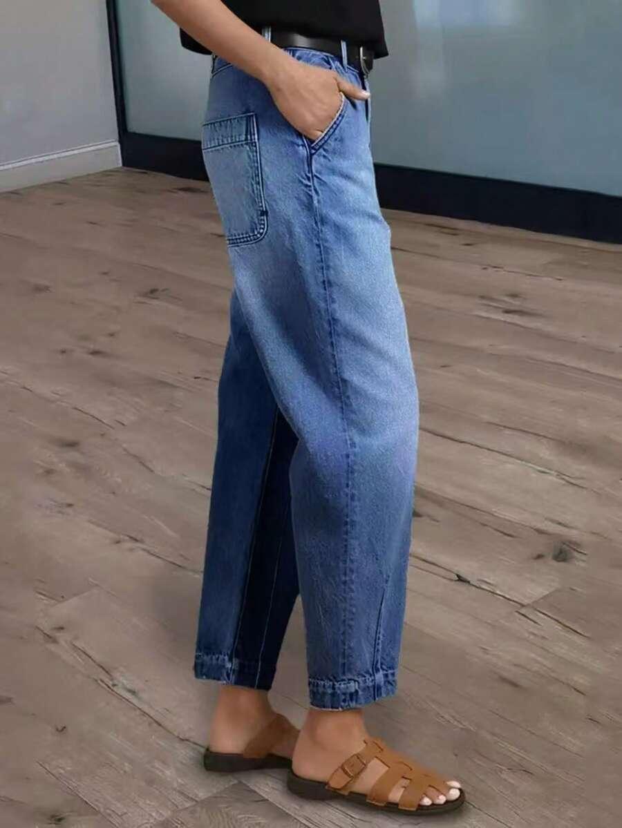 NIEBIESKIE SPODNIE JEANS