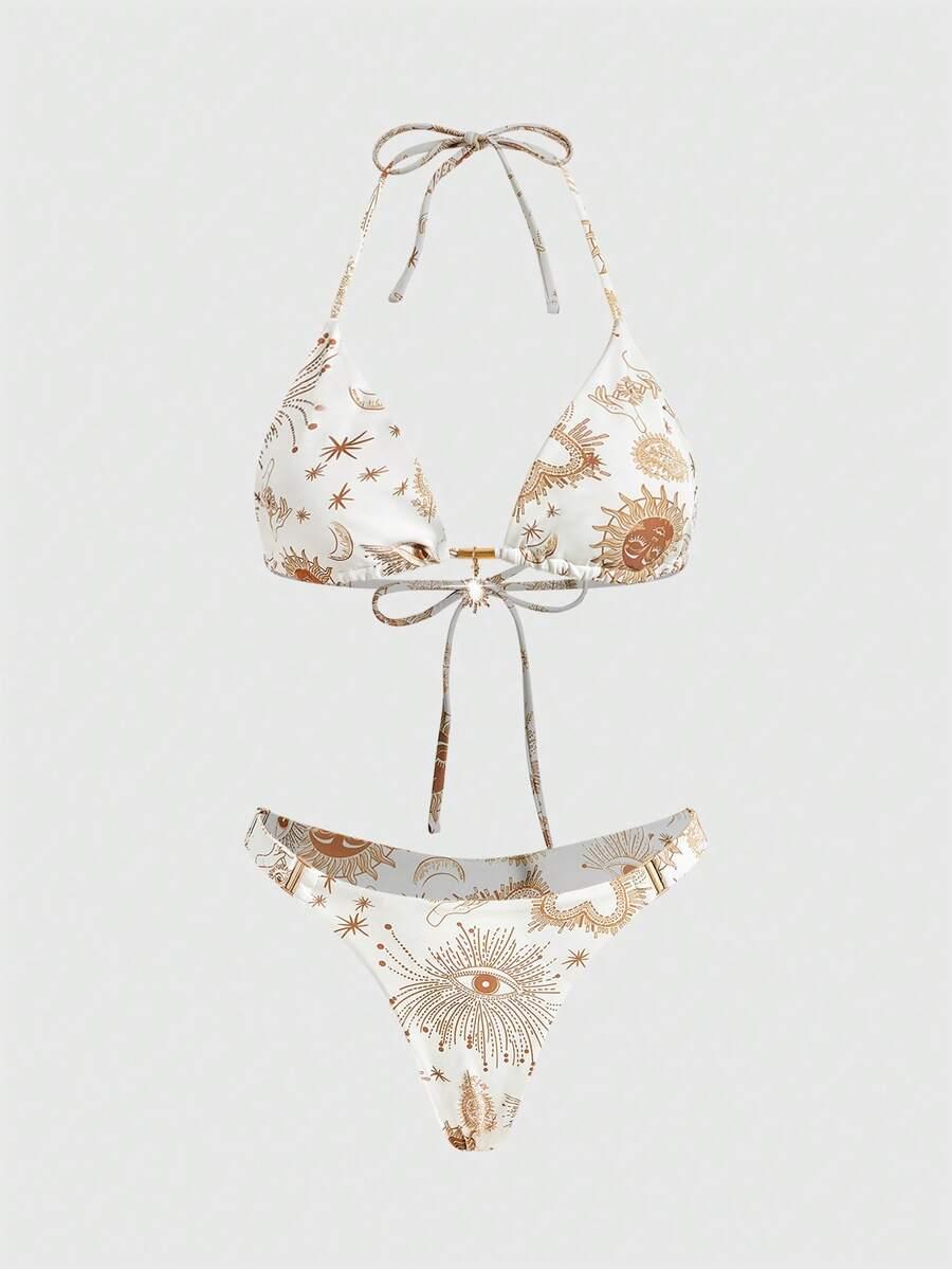 komplet bikini wzór