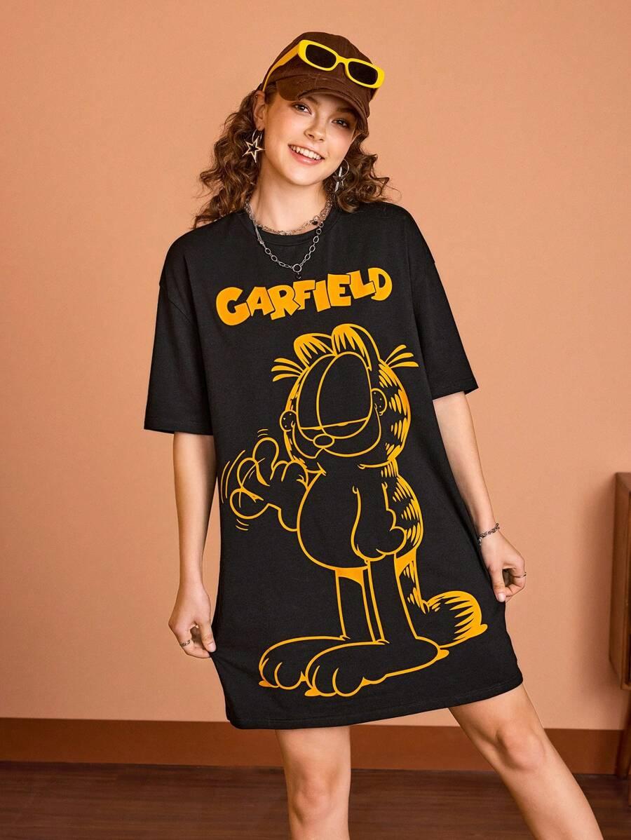 SUKIENKA OVERSIZE Z NADRUKIEM