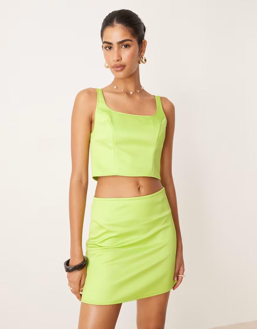 zielony top zamek