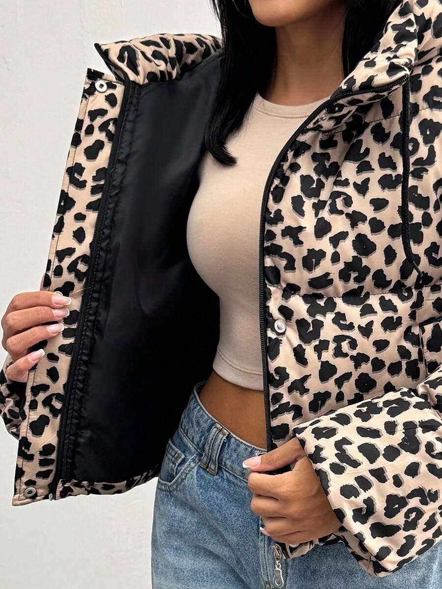 KURTKA Z KAPTUREM ANIMAL PRINT