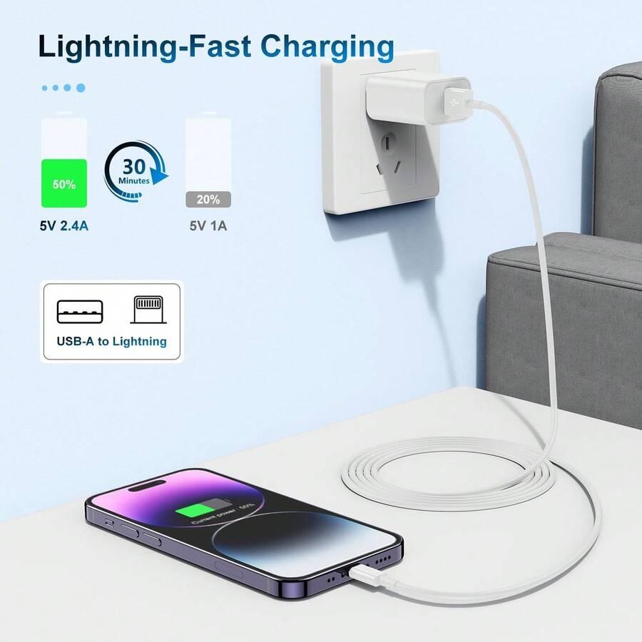 BIAŁY KABEL DO ŁADOWANIA USB 1M