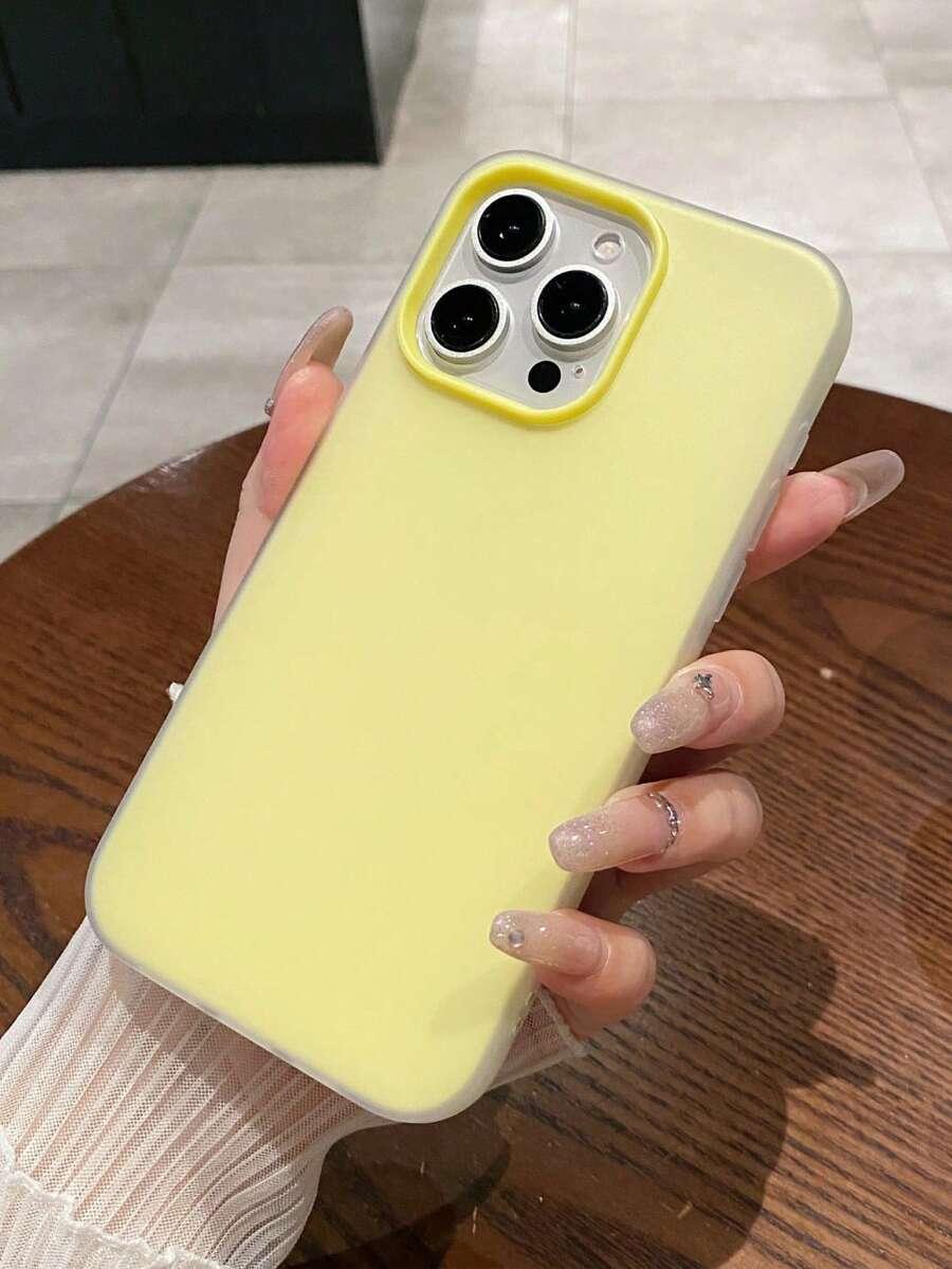 żółte etui na telefon 